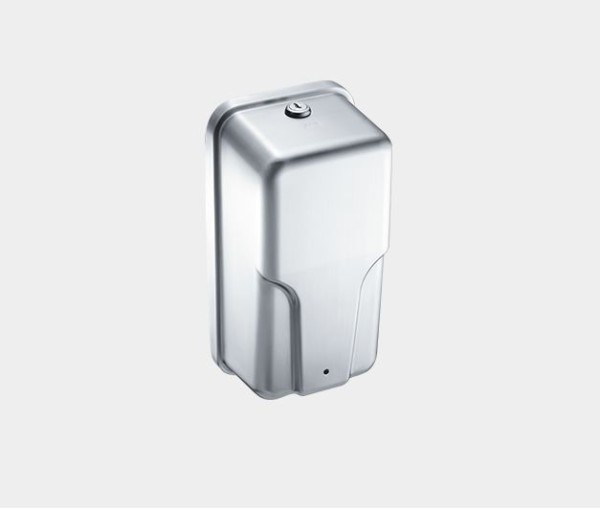 Dispenser voor schuimzeep of desinfectiemiddel dispenser gemaakt van RVS voor wandmontage