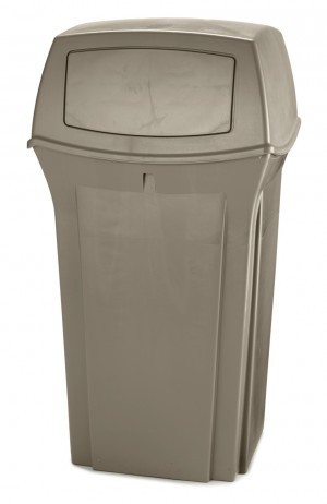 RUBBERMAID Ranger¨ afval-container 132,5 l in zwart of beige gemaakt van kunststof Rubbermaid VB 009171