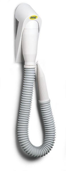 Elephon hair blower 320TR in white made of ABS with 700W for wall mounting from Moel MO-EL 320TR