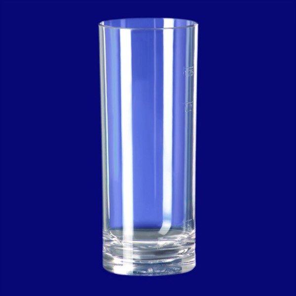 Longdrink Glas exklusiv aus Kunststoff 0,25l SAN glasklar wiederverwendbar