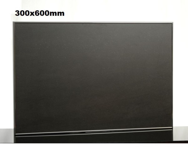Wandstralingspaneel zwart 200W met wandhouder en aluminium frame van Elbo Elbo therm TA200,TA200