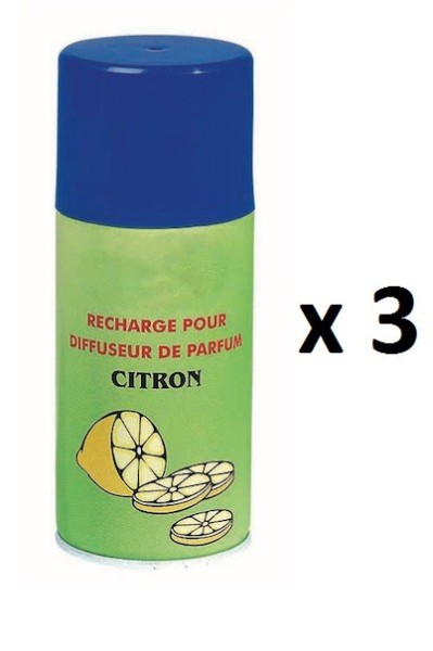 Set van 3 Difuseo navullingen beschikbaar als citroengeur, jasmijngeur en maritieme geur Rossignol 51210,51211,51213