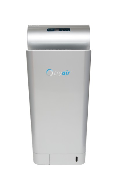 Hight speed handdryer white/silver tryair bacteria-free drying and innovative tryAIR TA20150