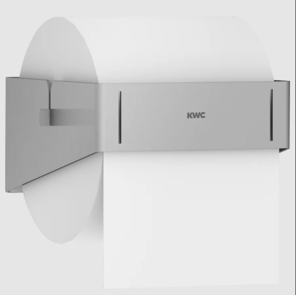 Opbouw toiletrolhouder, RVS oppervlak, zijdeglans KWC EXOS675X