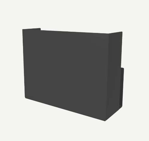 Papierdispenser VILNIUS voor wandmontage, minimalistisch design zwart FINK 220201