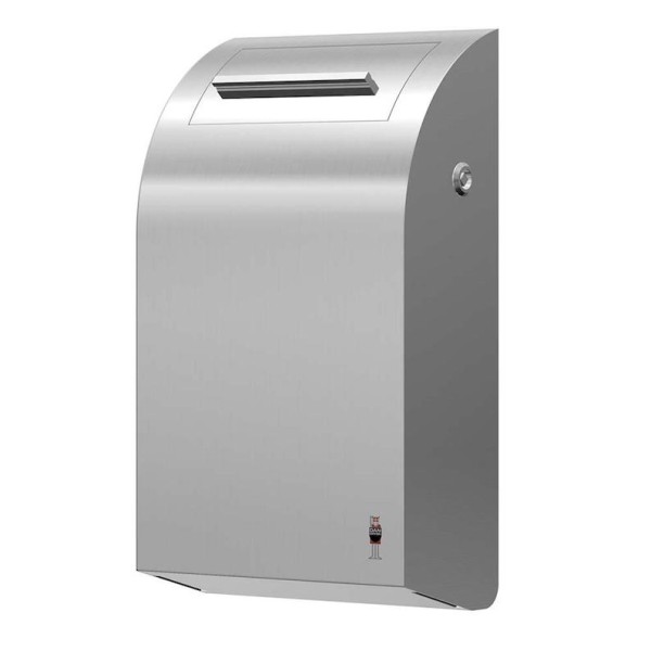 Waste bin made of brushed stainless steel with inner bucket from Dan Dryer Dan Dryer A/S  283
