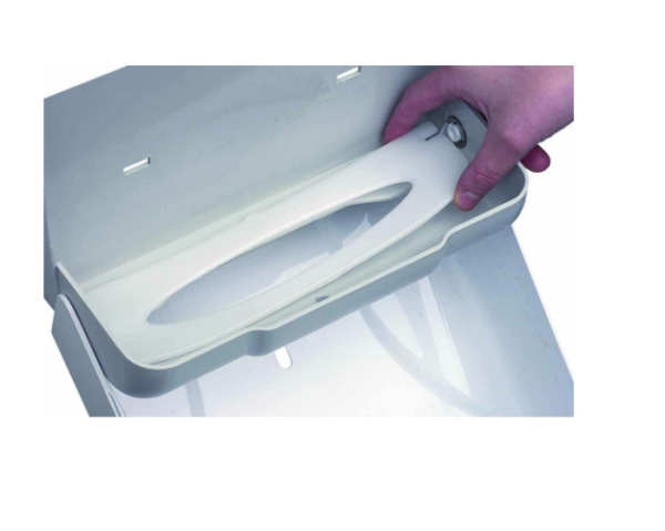 Witte kunststof dispenserplaat voor dispenser voor papieren handdoekjes 52530 OLEANE Rossignol 52529