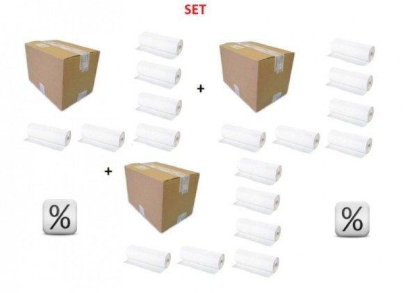 Super voordeelSET van 3x6 papierrollen voor de baby verschoontafel of commode   PL/3,A134