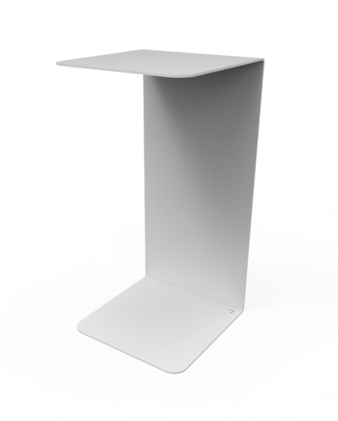 VALENCIA bijzettafel wit staal minimalistisch design Fink