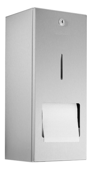 RVS toiletrolhouder met reserverolhouder WP164 voor opbouw van Wagner Ewar GmbH  727200,728203,733200