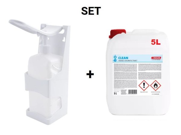 5 Liter Canister Desinfectiemiddel WHO-Recept & Wandmontage Desinfectiedispenser