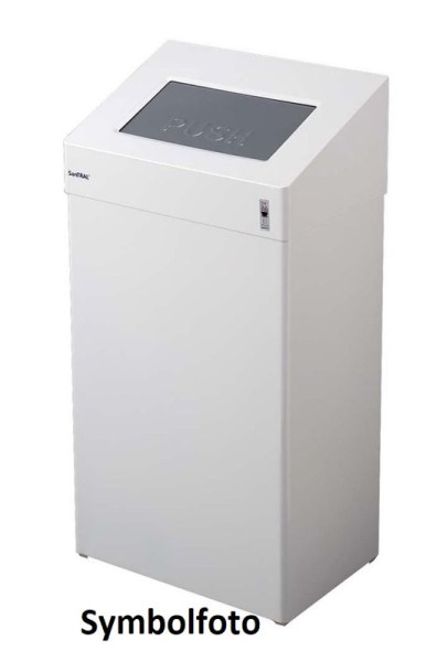 Dan Dryer Classic RVS vuilnisbak 18 L in wit met zelfsluitende deksel Dan Dryer A/S 1417451