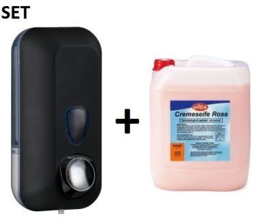 SET Marplast Soap Dispenser MP714 0,55L and Eilfix cream soap ros 5 liter Marplast S.p.A.  A71401,pgk5