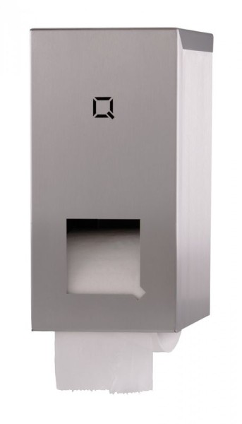 Qbic-Line toiletpapierdispenser voor 2 standaard toiletrollen Qbic-line  6820