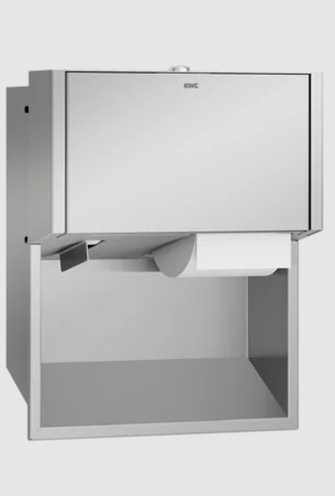 EXOS. Toiletrolhouder voor inbouw RVS zijdemat Inox Plus KWC 2030034642