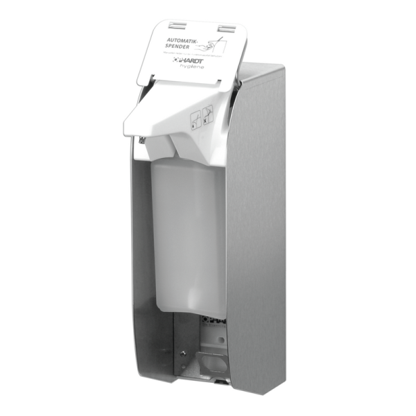 Automatische Eurodispenser zeepdesinfectie RVS grijs recyclebare wegwerppomp Ophardt 4402150