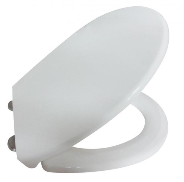 Duplex wit toiletbril gemaakt van onbreekbaar thermoplastic van Rossignol Rossignol 51699
