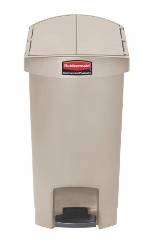 Rubbermaid waste bin with foot pedal made of plastic 30 liters in diff. colors Rubbermaid Farbe:Wei§ RU 1883457