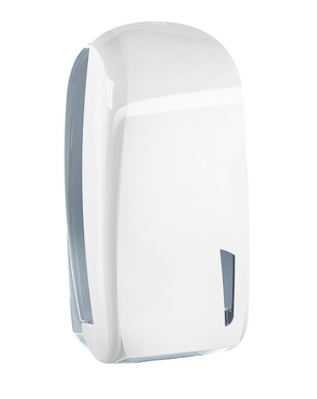 Wit toiletpapier dispenser vel dispenser kunststof 500 vel Marplast MP909