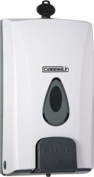 Casselin zeepdispenser voor vloeibare zeep 1000 ml - ABS kunststof - afsluitbaar Casselin  CDS1
