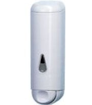Wit kunststof zeep dispenser met drukknop voor nafulling 0,25 l Marplast S.p.A. A605
