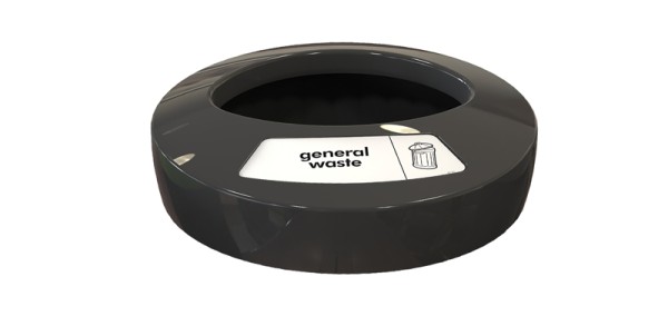 Deksel EcoAce, general waste zwart   31719303