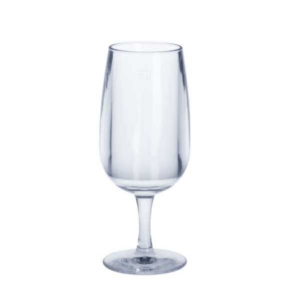 0,1l wine glass crystal clear SAN of plastic food safe Schorm GmbH 9096