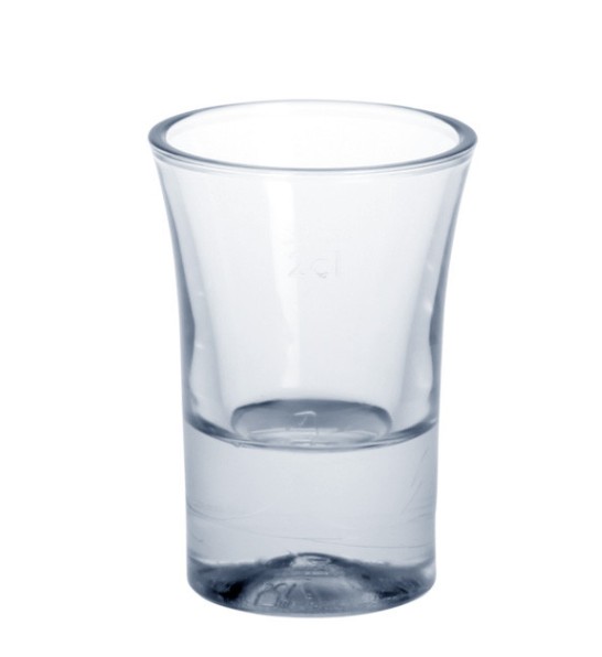 Shot glas 2 cl SAN kristal helder van kunststof herbruikbaar Schorm GmbH 9092