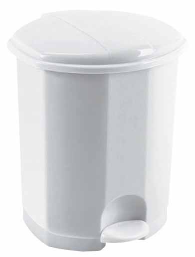Prima wit vuilnisbak met binnenemmer verkrijgbaar in zes versies van Rossignol Rossignol 91150,91151,91152,91153,91154,91155