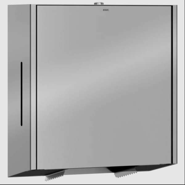 EXOS. Grote toiletrolhouder, opbouwmontage, RVS oppervlak, zijdeglans KWC EXOS670X