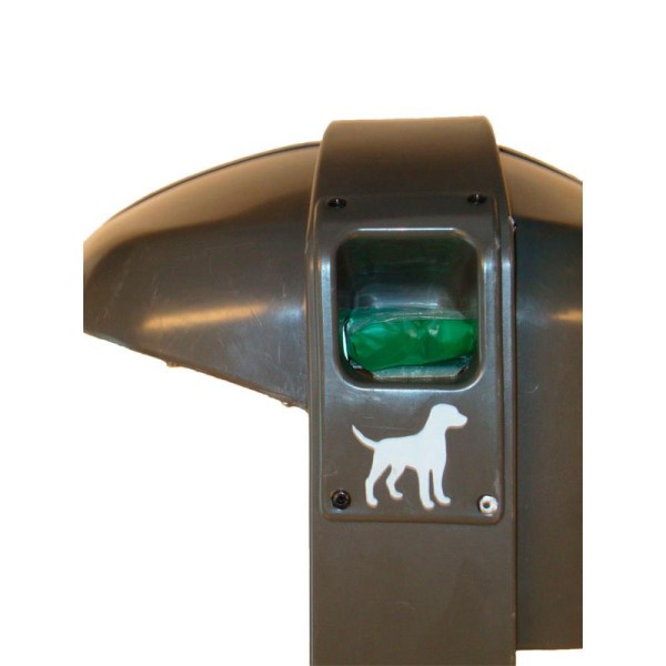 Buiten Afvalbak 50L Cibeles met Hondenpoepzakjes-Dispenser & Asbak