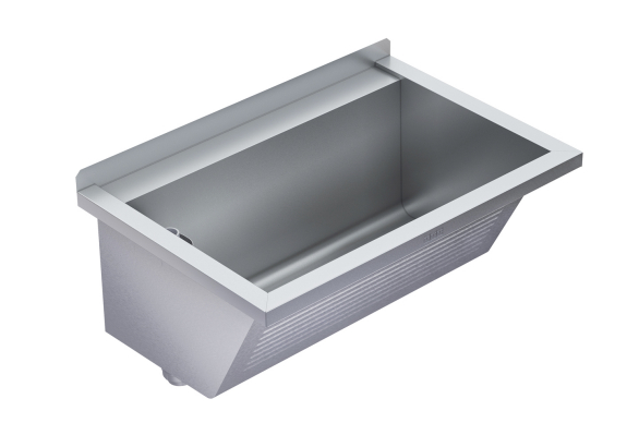 Utility seamlessly sink BS313N / BS314N made of stainless steel for wall mounting