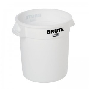 Polypropylen afval-container BRUTE¨ 37,9 liter in gris of wit RUBBERMAID Rubbermaid RU FG261000GRAY