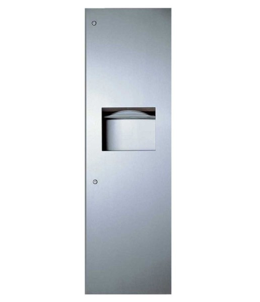 Bobrick recessed stainless steel paper towel dispenser and waste receptacle Bobrick B-39003