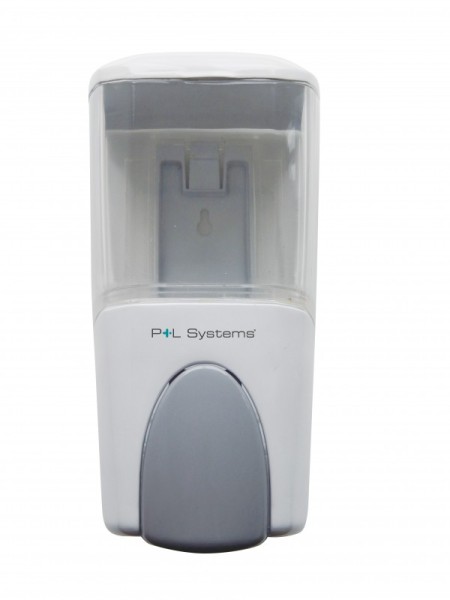 Handbedienbare zeepautomaat Budget 800ml in kunststof wit, met instelbaar zeepverbruik Pelsis SDVW