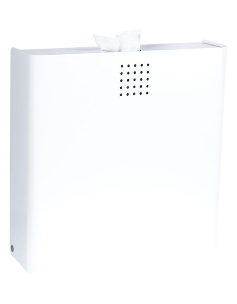 White coated with RAL sanitary napkin disposal bin with with integrated bag dispenser PROOX SF-400