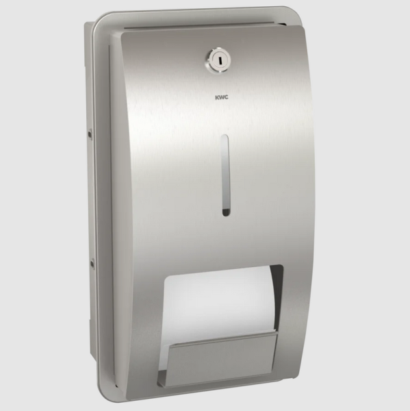 STRATOS toiletrolhouder voor inbouw RVS 2 rollen KWC STRX671E