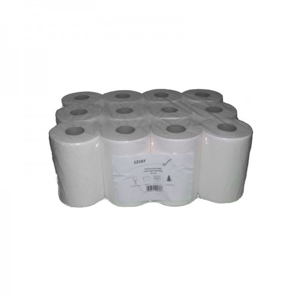 2 laags mini handdoekrol 100% Cellulose 12 rollen per verpakking - 12107
