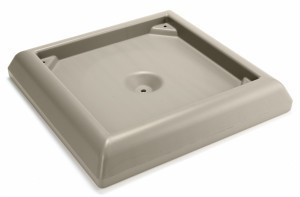 RUBBERMAID weighted base for Ranger Waste container Beige made of plastic Rubbermaid  RU FG917700BEIG