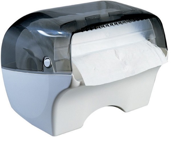 Marplast handdoekdispenser Bobinotto MP 668 in wit/transparant Marplast S.p.A. 668